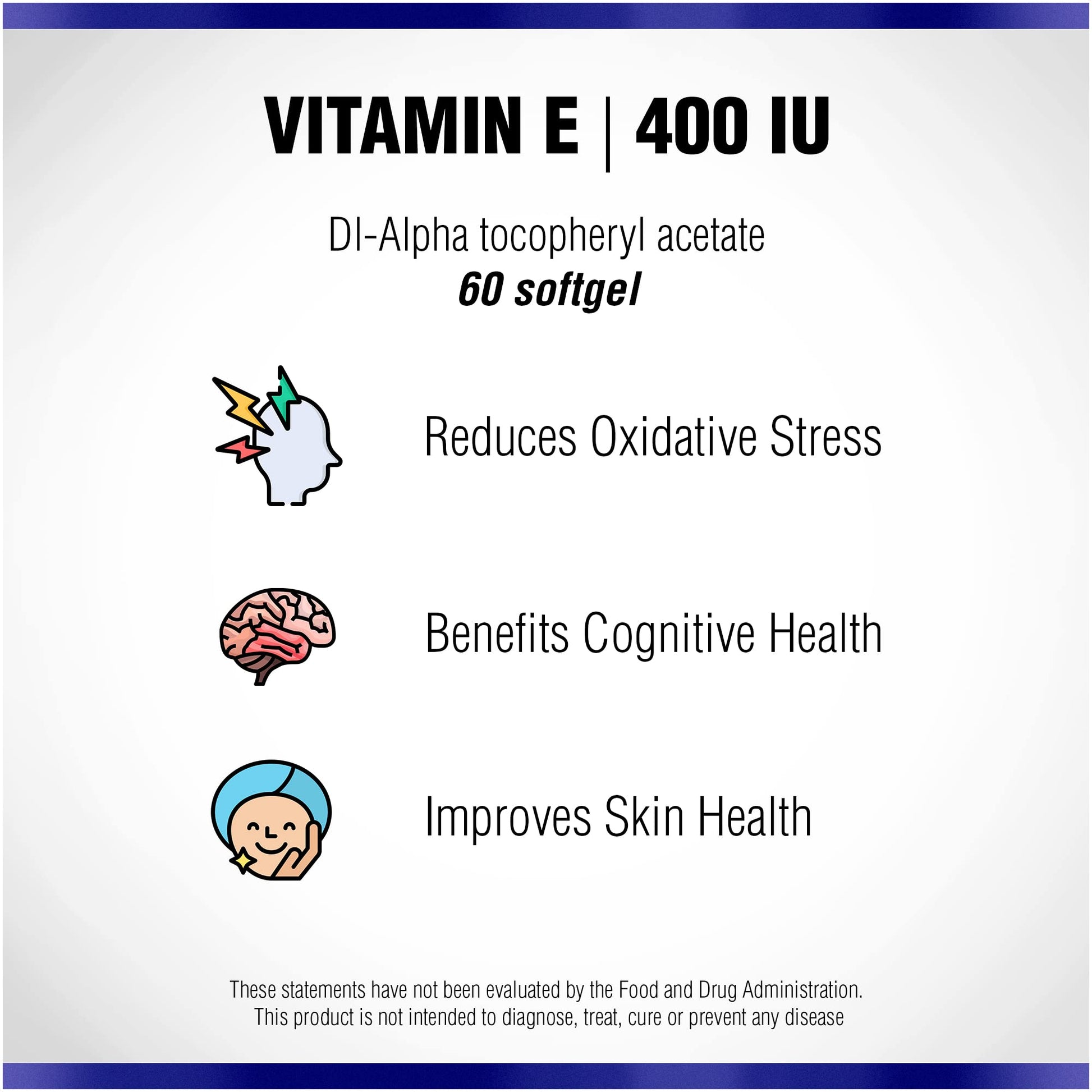Suplemento de vitamina E Natural Systems 400 IU caja lateral