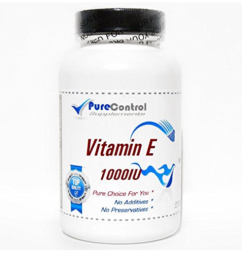 Suplemento vitamina e no graso 1000 iu 200 cápsulas PureControl