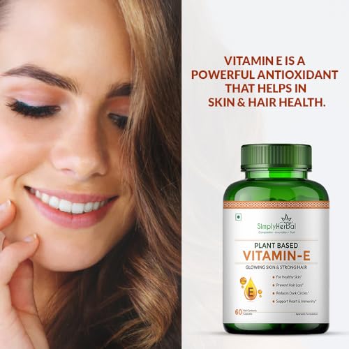 Suplemento Vitamina E Simply Herbal para cabello y piel saludable