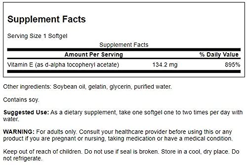 Suplemento vitamina e Swanson envase frontal
