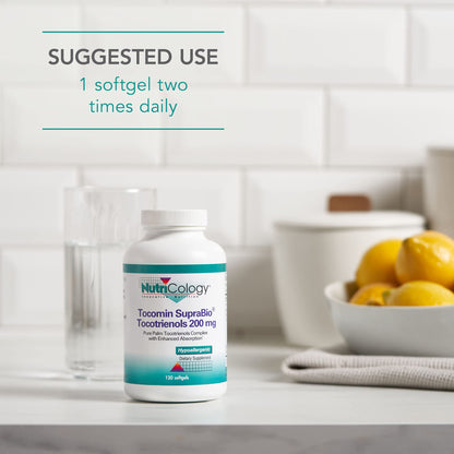 Suplemento de vitamina e tocotrienoles NutriCology Tocomin 200 mg