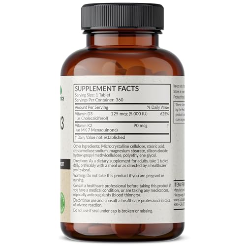 Suplemento vitamina k2 mk-7 y d3 5000ui futurebiotics