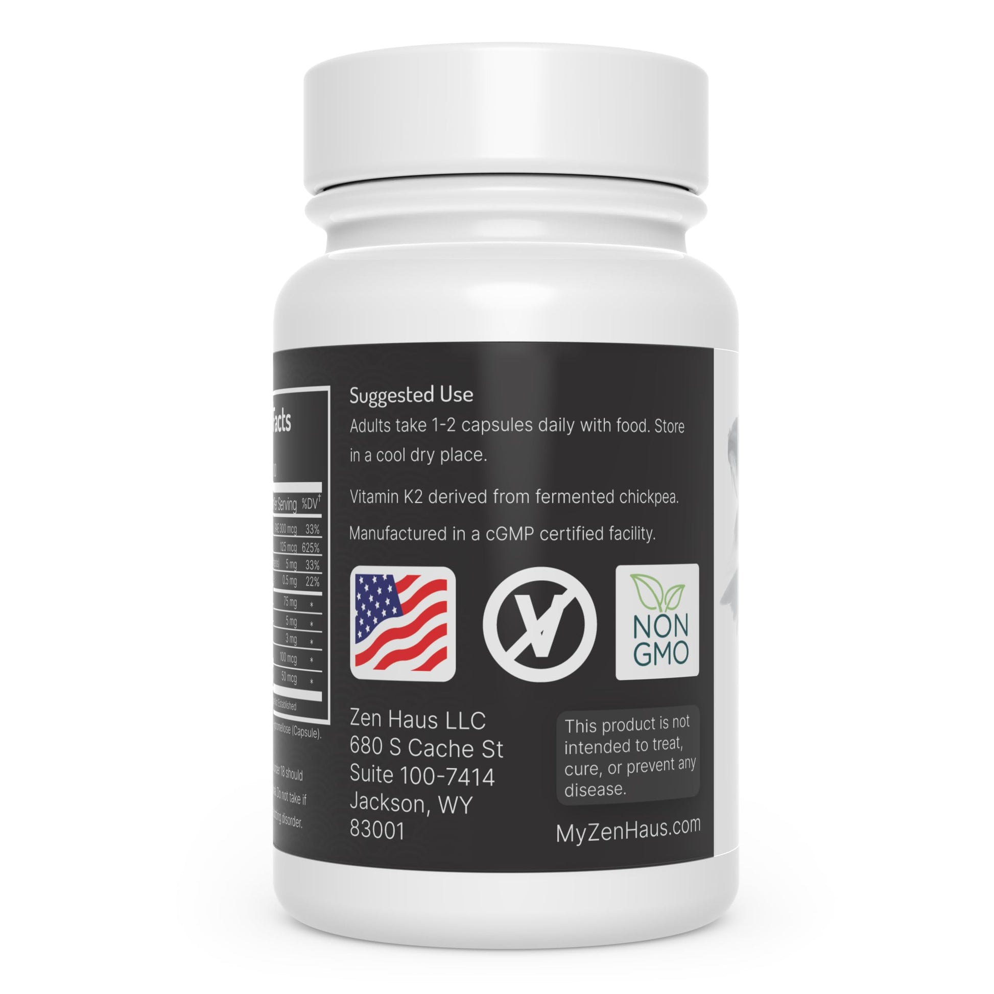 Suplemento vitaminas ADK 5000 UI D3 para visión y huesos fuertes