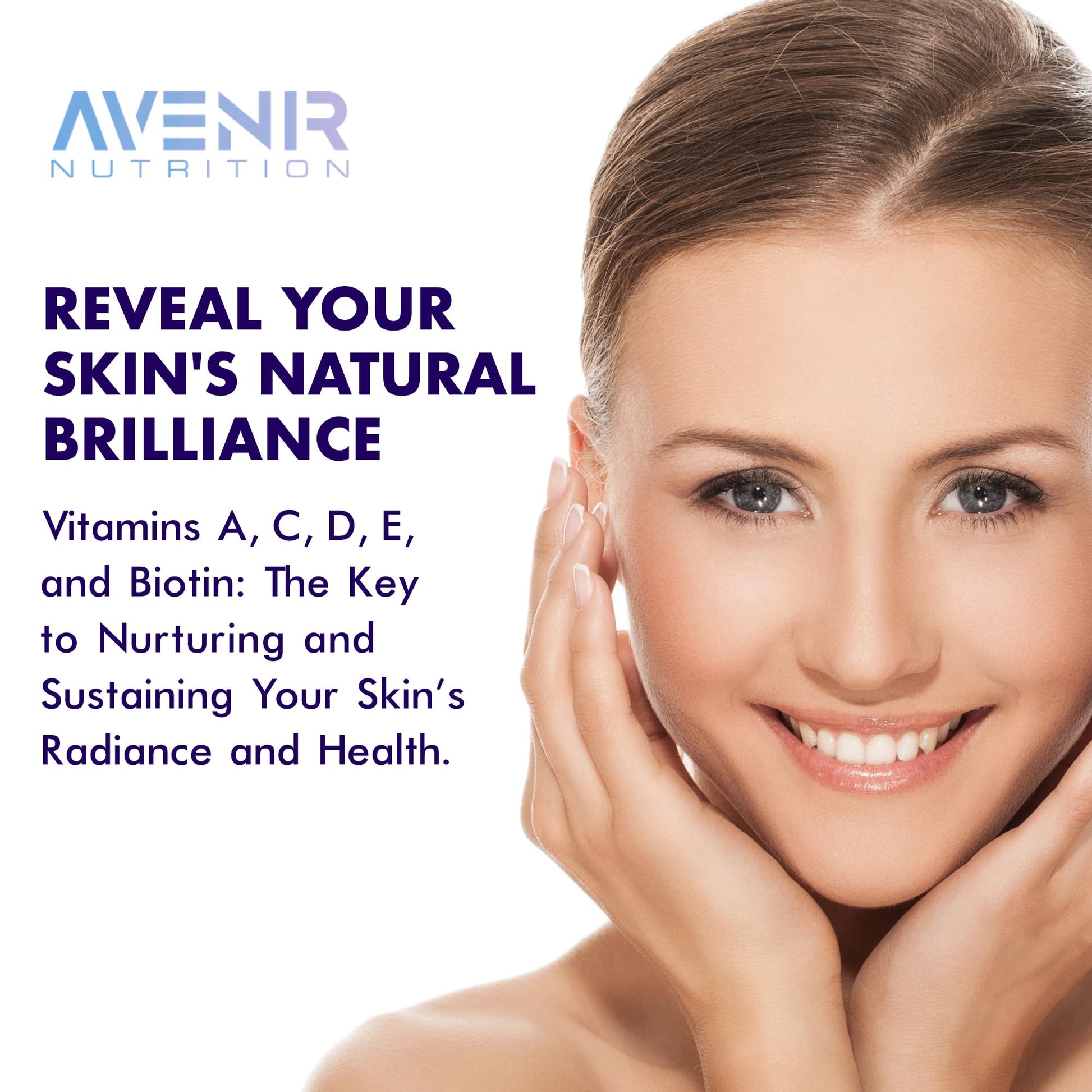 Suplemento vitaminas biotina calcio zinc Avenir Nutrition Hair Shield