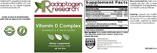 Suplemento vitaminas liposolubles d,a,e,k 60 cápsulas