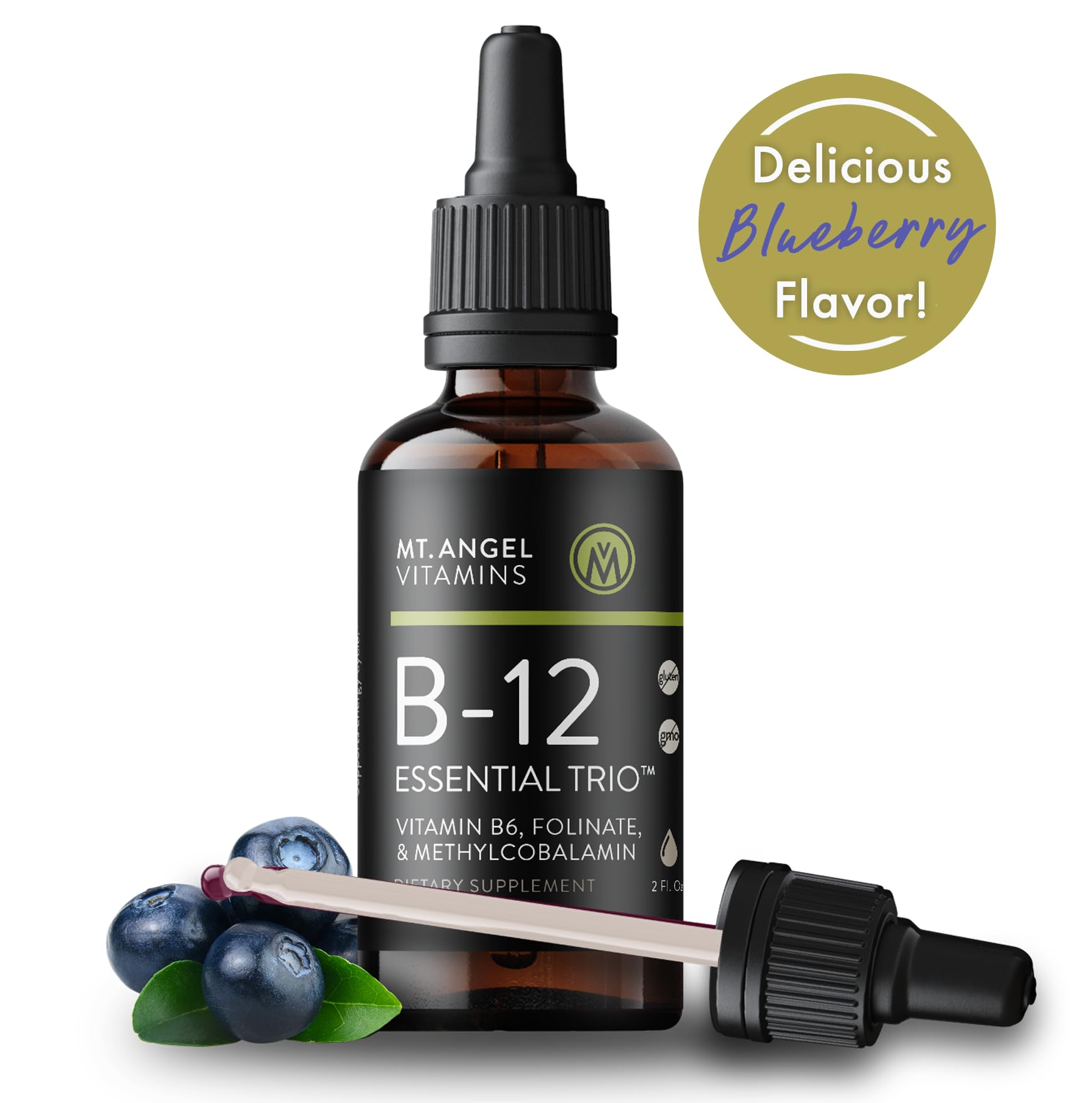 Suplemento vitaminas líquido d3+k2 Mt Angel envase