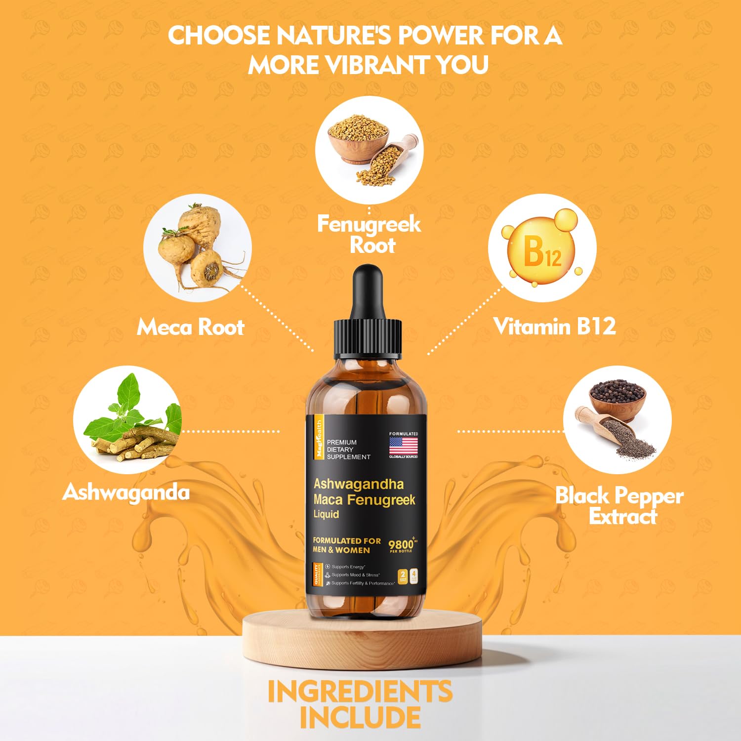 Suplemento de vitaminas MagHealth para hormonales femeninas