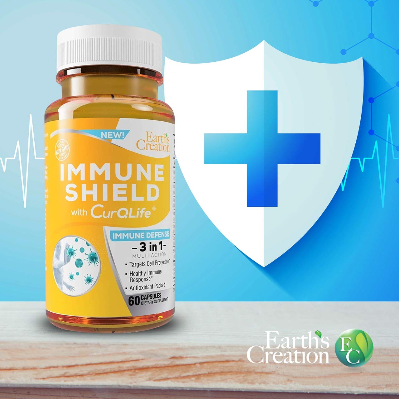 Suplemento vitamínico 12 en 1 apoyo natural al sistema inmunológico
