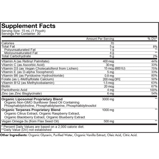 suplemento vitamínico para adolescentes, tamaño 30 pouch