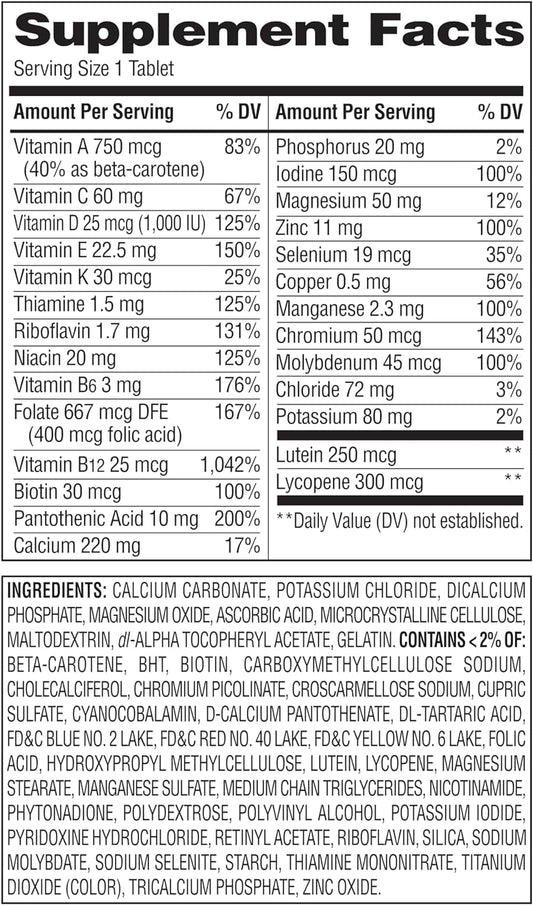 suplemento vitaminico completo comparativo centrum silver
