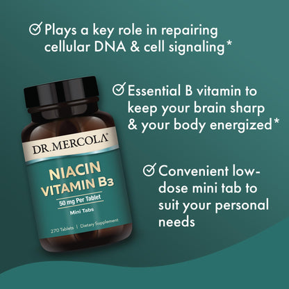 Suplemento vitaminico Dr Mercola niacina B3