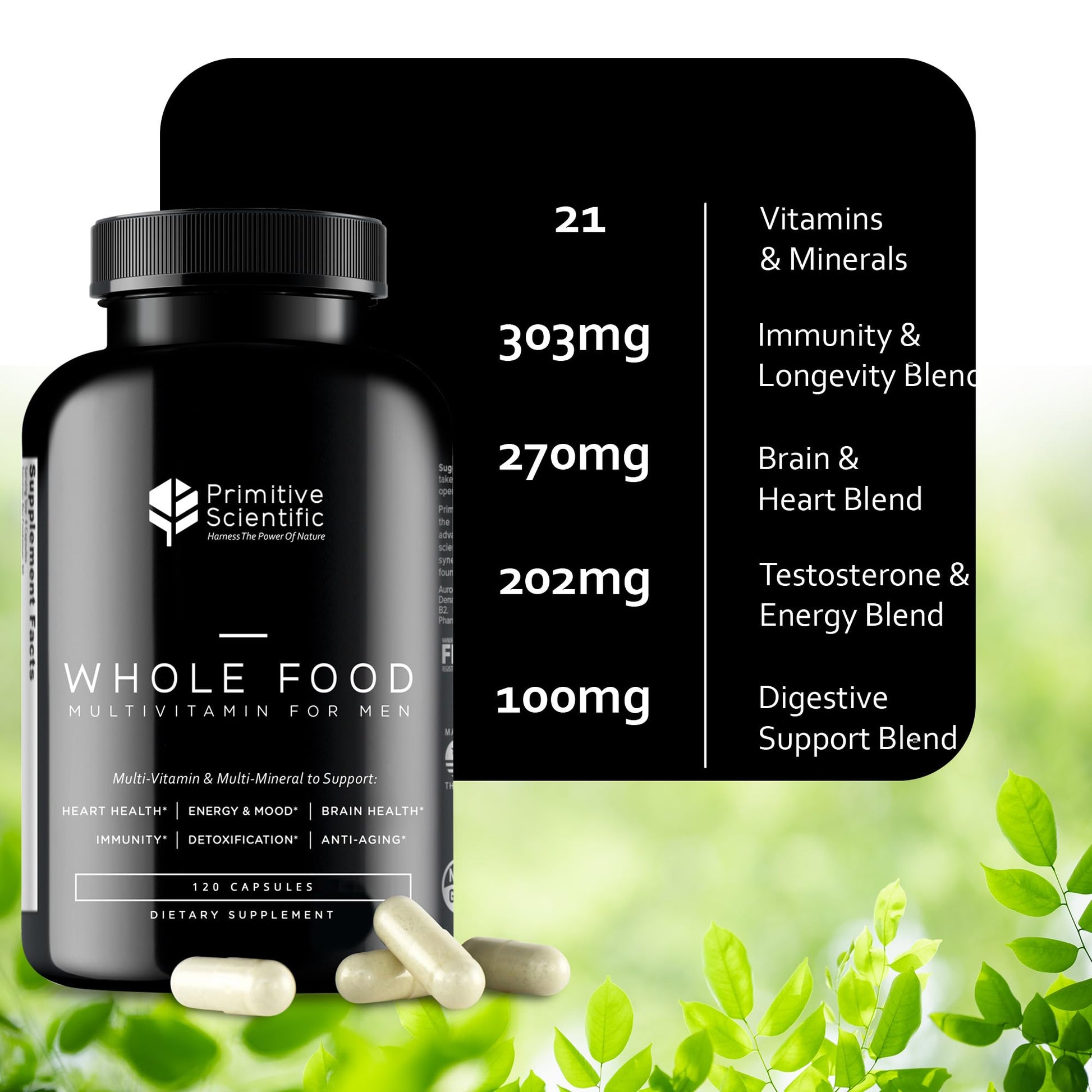 Suplemento vitamínico para hombres con mezcla de inmunidad