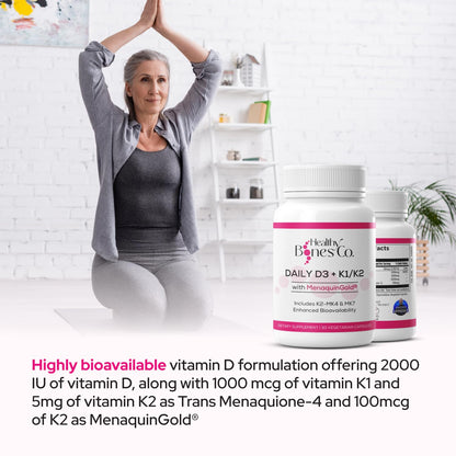 Suplemento vitamínico para huesos y dientes saludables