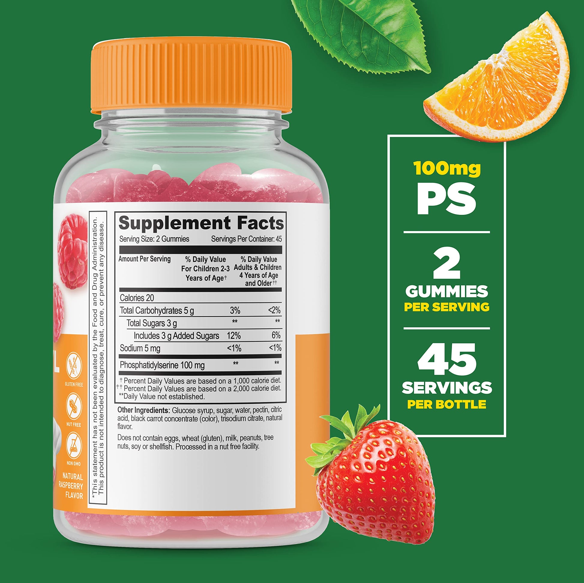 Suplemento vitamínico Lifeable Fosfatidilserina para niños gomitas