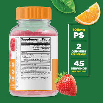 Suplemento vitamínico Lifeable Fosfatidilserina para niños gomitas