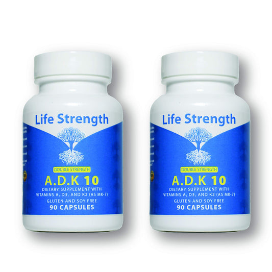 Suplemento vitamínico LifeStrength ADK 10 180 cápsulas