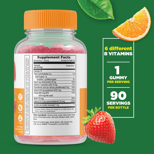 Suplemento vitamínico masticable sin gluten