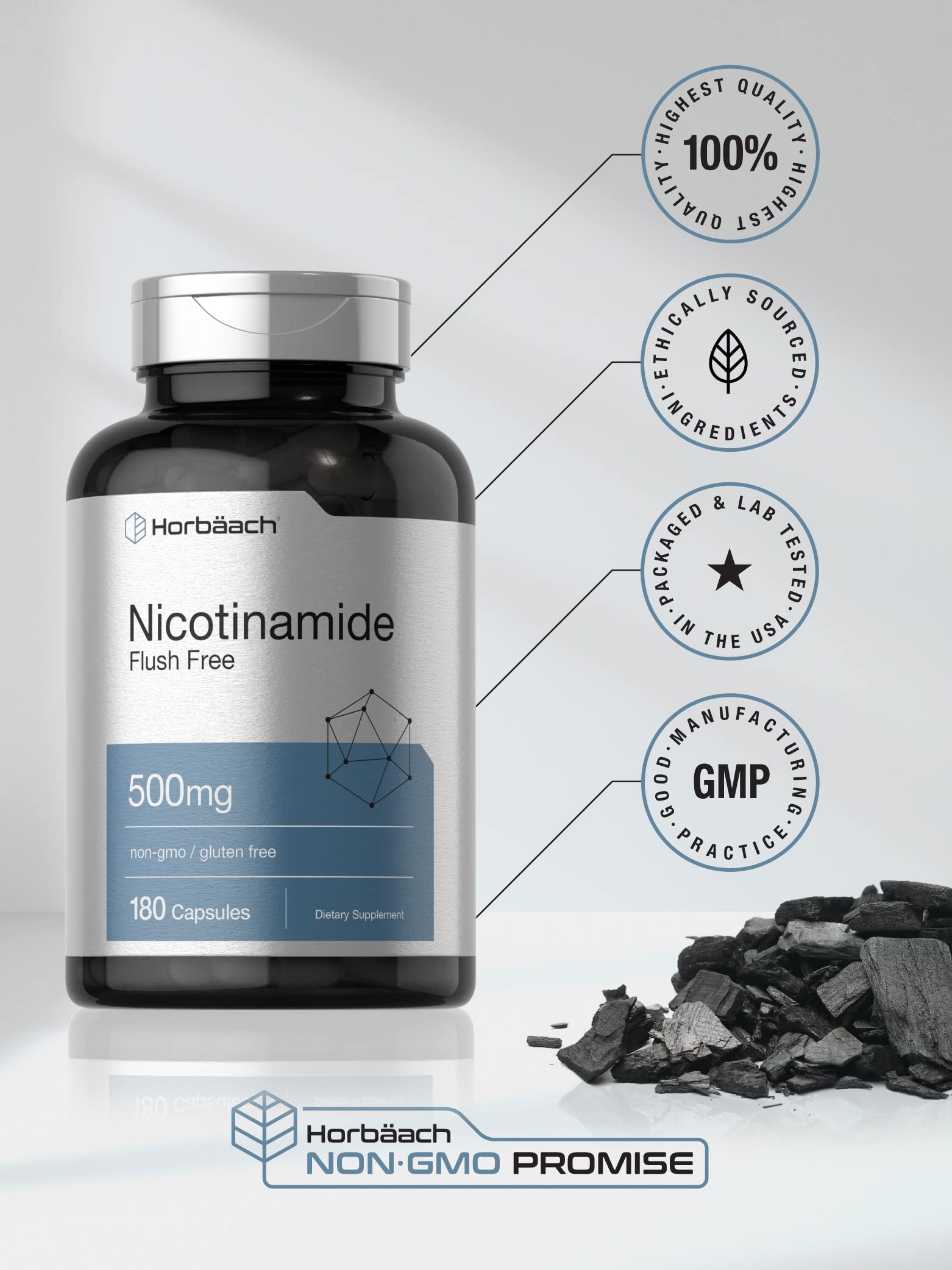 Suplemento vitaminico niacinamida Horbäach calidad garantizada
