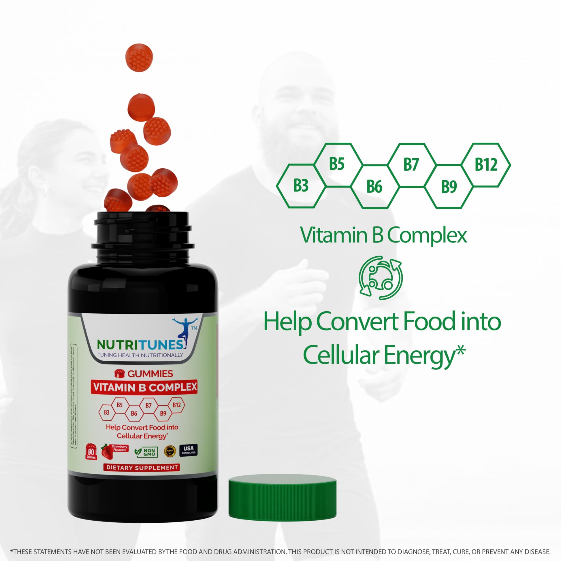 Suplemento vitamínico Nutritunes para salud cerebral y energía