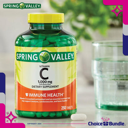 Suplemento vitamínico tabletas de 1000 mg Spring Valley