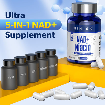 Suplemento vitamínico UIMISX NAD+ mejora celular y energía
