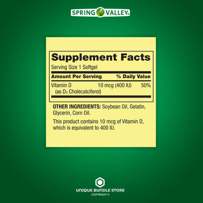 Suplemento vitaminico Unique Bundle Store vitamina D3