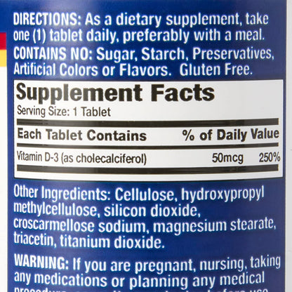 Suplemento vitamínico básico con vitamina D-3 2000 IU