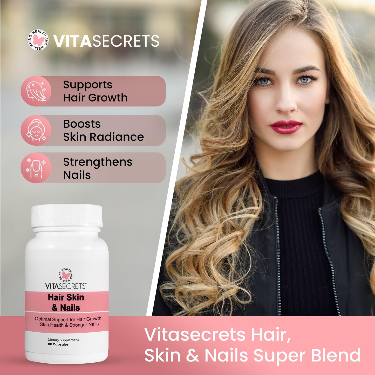 Efectivo suplemento Vitasecrets para piel radiante