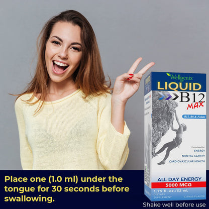 Suplemento wellgenix b12 max líquido vitaminas b