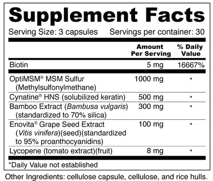 Suplemento Wellness Resources para uñas fuertes y piel saludable