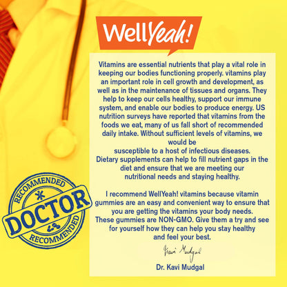 Suplemento WellYeah recomendado por doctores para adultos