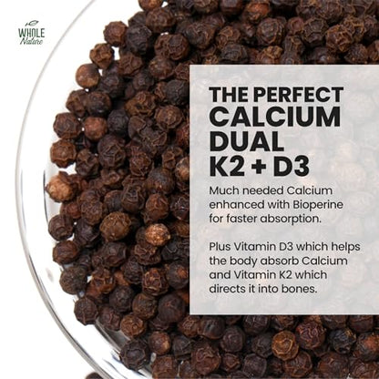 Suplemento Whole Nature D3 K2 primer plano