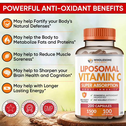 Suplemento Wholesome Wellness combinación probióticos y vitamina c