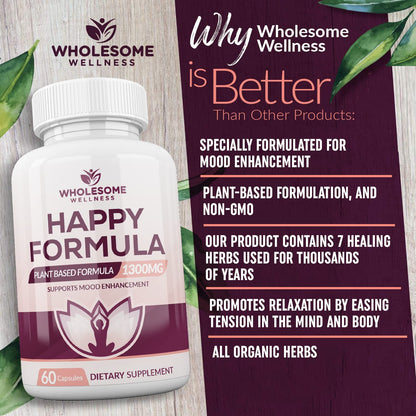 Suplemento Wholesome Wellness para sistema inmune y ánimo