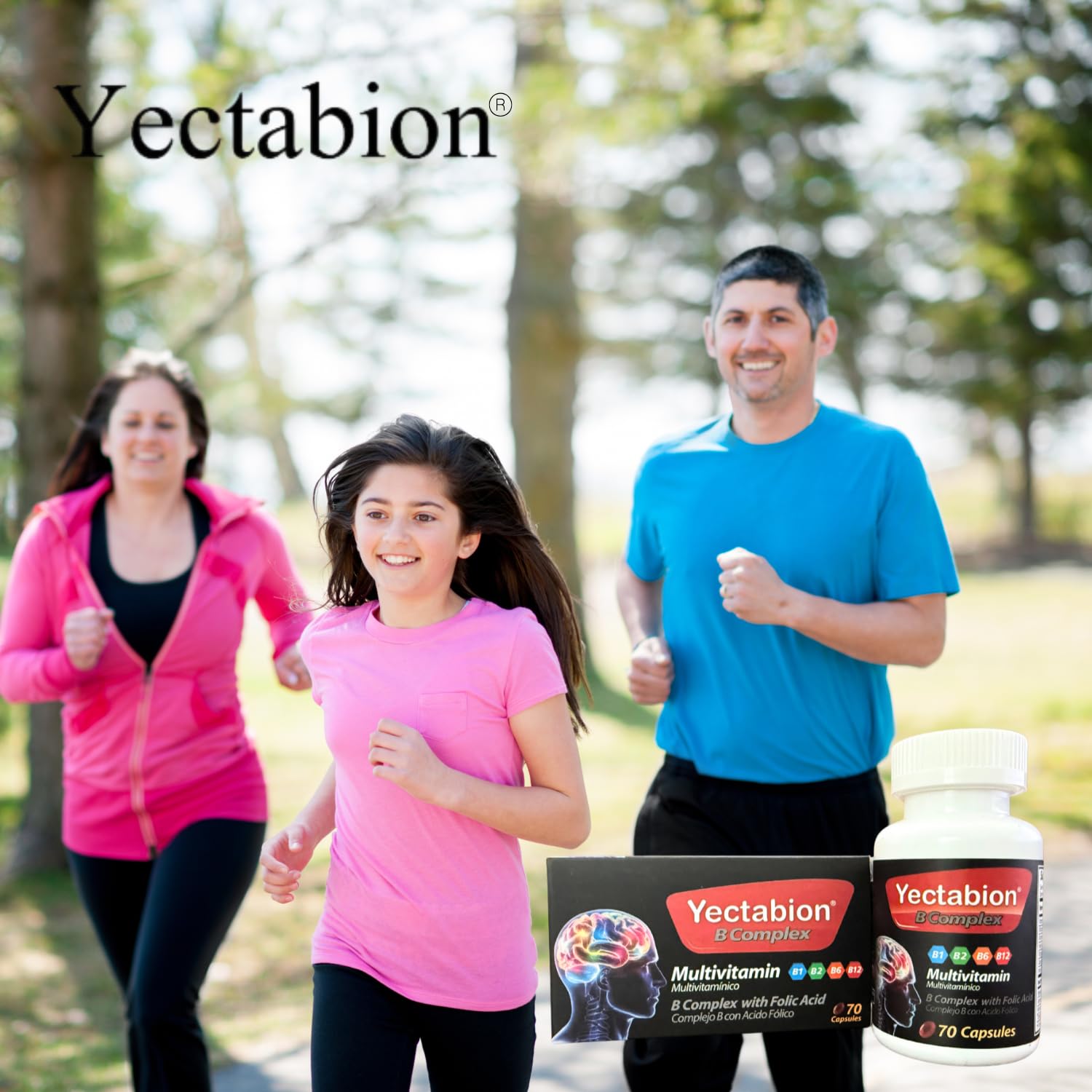 Suplemento Yectabion complejo B vitaminas esenciales