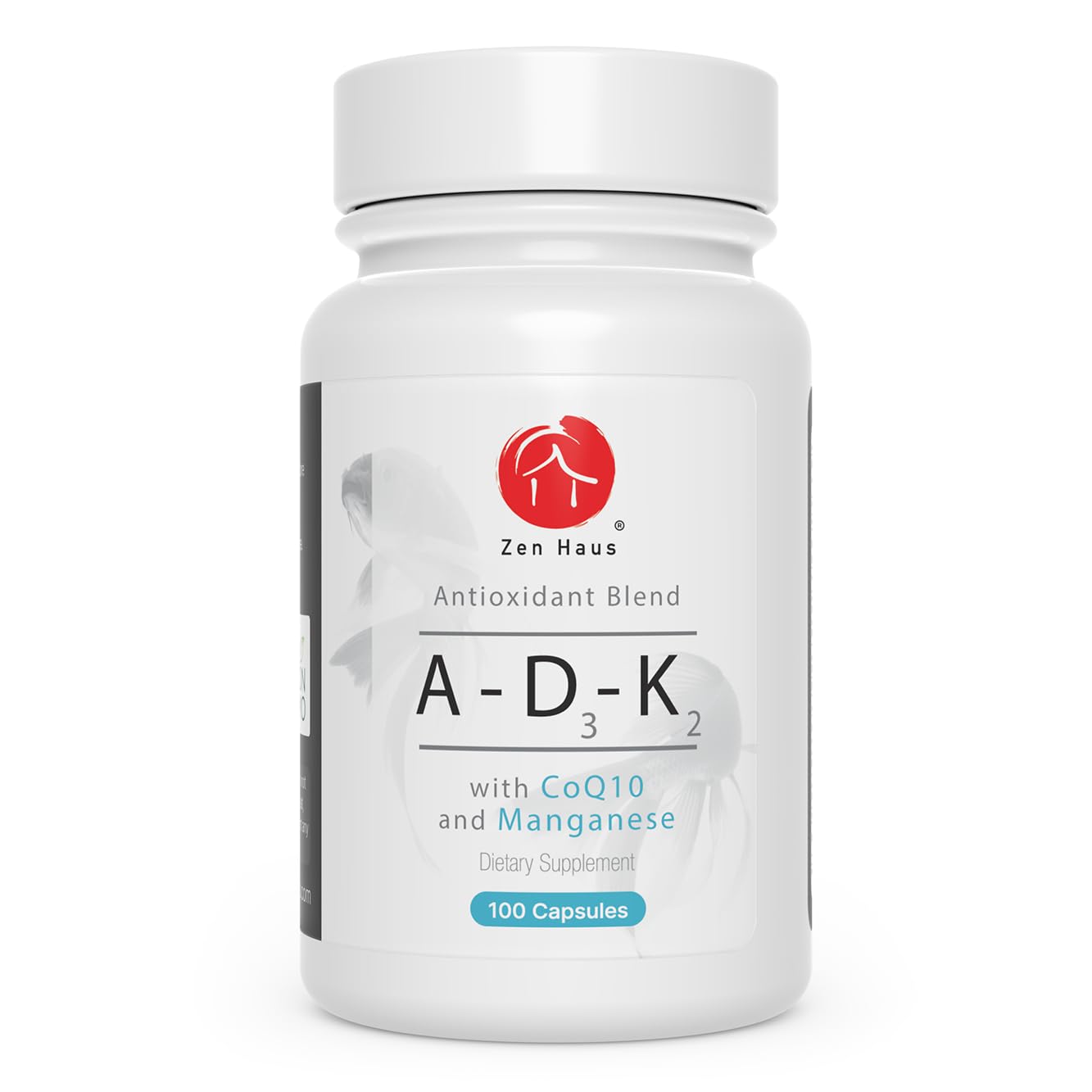 Suplemento Zen Haus vitaminas ADK con CoQ10 y antioxidantes 100 cápsulas