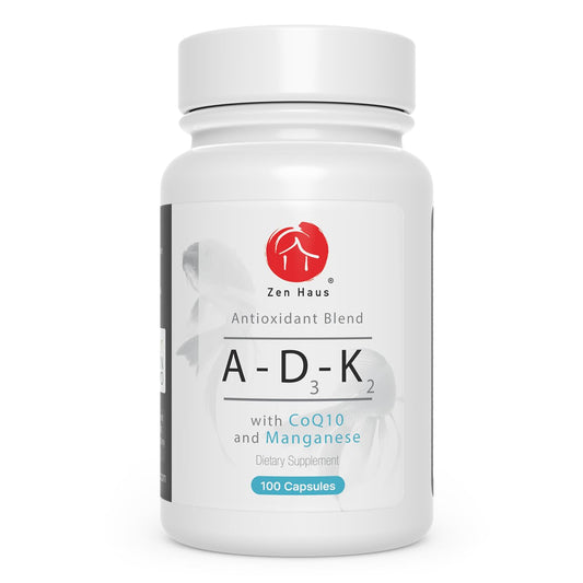 Suplemento Zen Haus vitaminas ADK con CoQ10 y antioxidantes 100 cápsulas