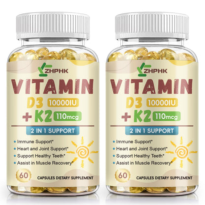 Suplemento ZHPHK Vitamina K2 D3 10,000iu