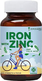 Suplemento zinc ácido fólico hierro vegetal 60 tabletas pub générico