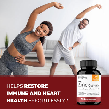 Suplemento zinc quercetina para energía y bienestar Sandhu