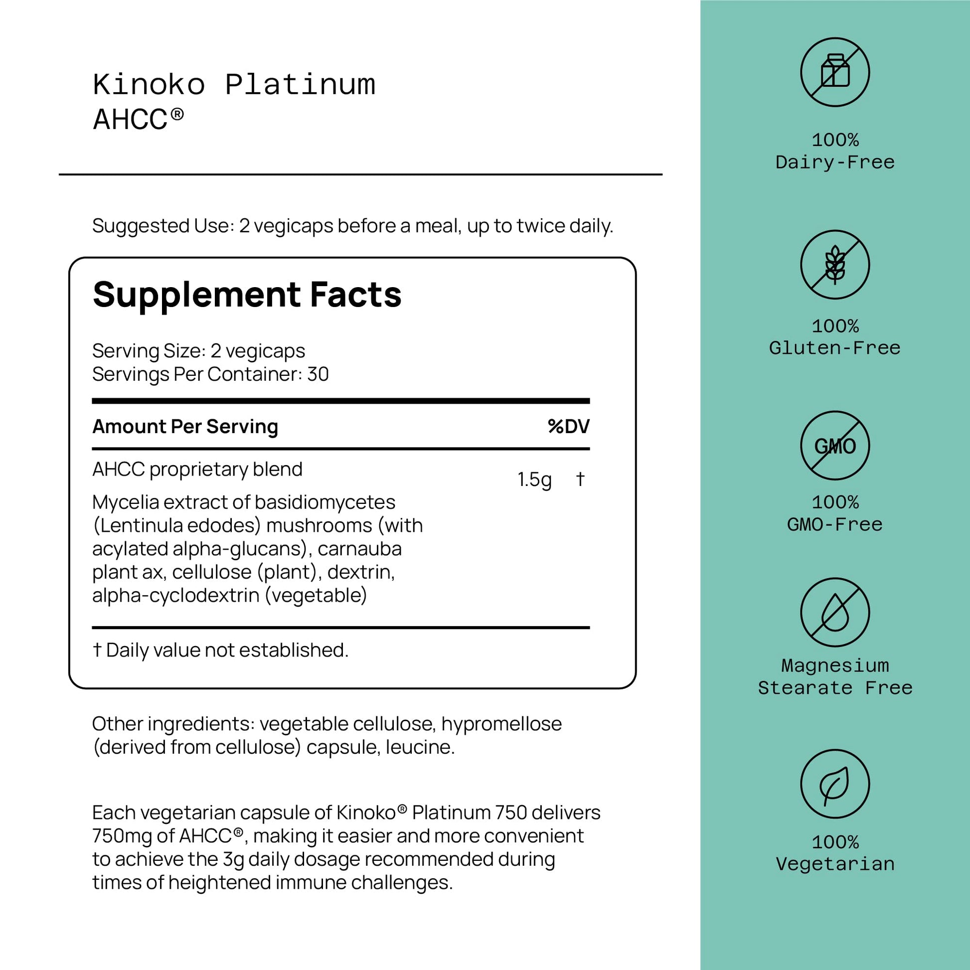suplementos ahcc kinoko platinum y advasorb vitamina c