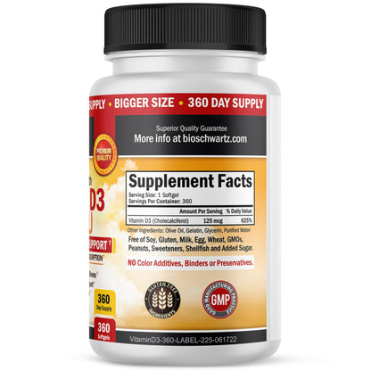 Suplementos BioSchwartz gomitas y vitamina D3 para refuerzo inmunológico