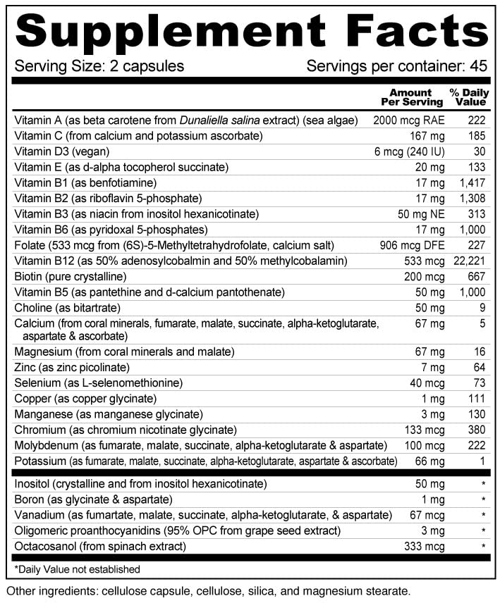 Suplementos Energía Diaria Multivitamínica