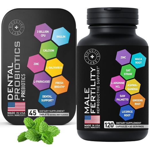 Suplementos de fertilidad masculina en lata BIOACTIVE LABS