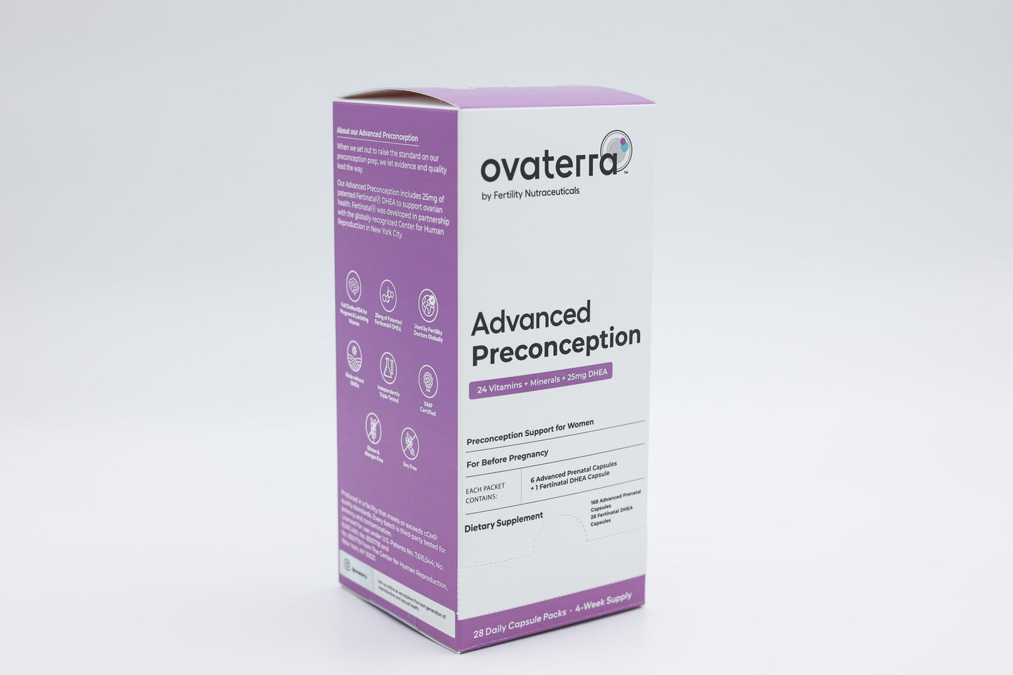 Suplementos fertilidad mujeres ovaterra advanced preconception