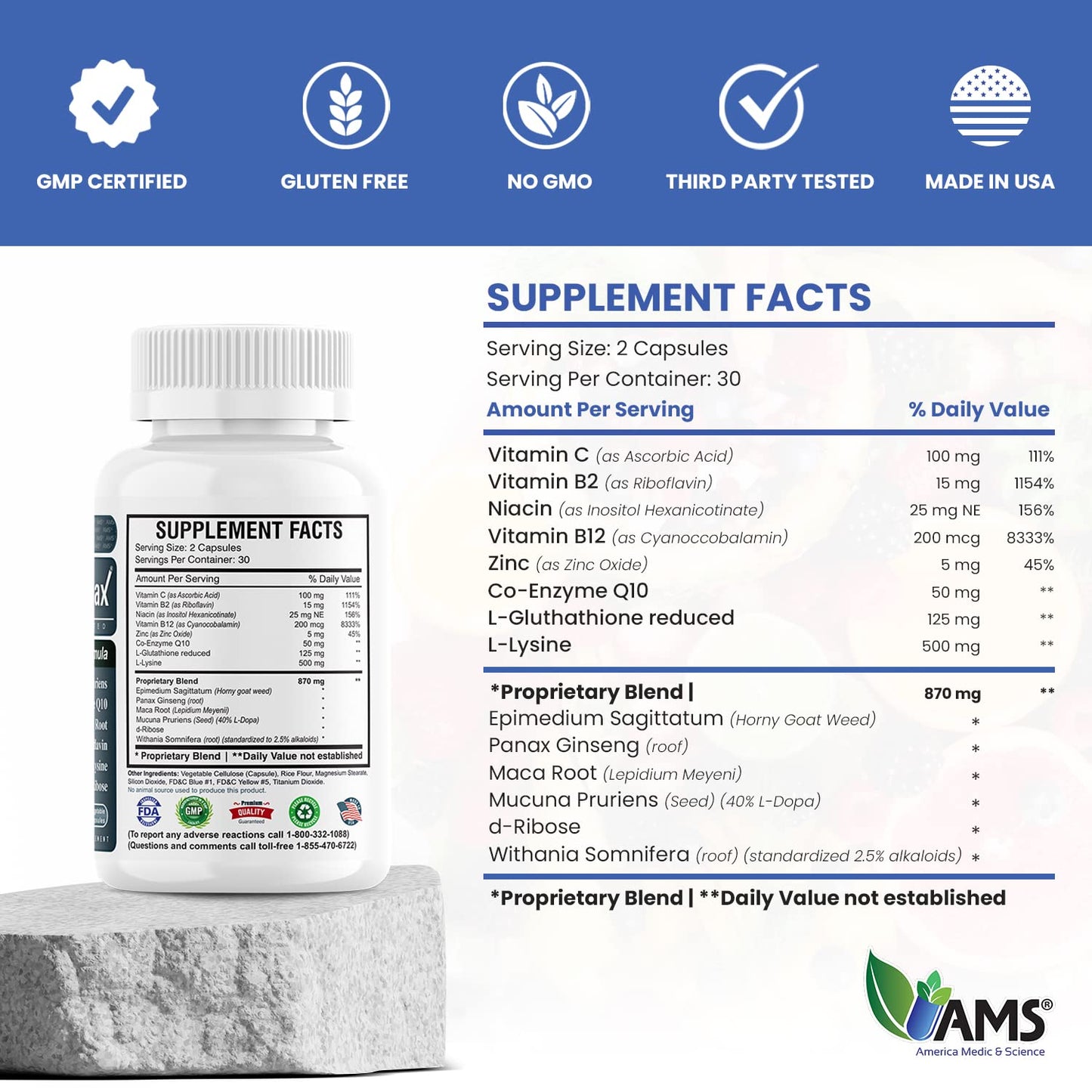 Suplementos con ingredientes para aumentar recuento y calidad esperma