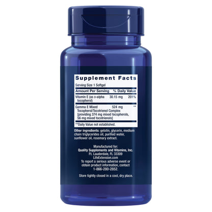 Suplementos Life Extension vitaminas E y K para salud integral