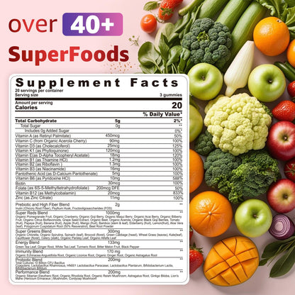 Suplementos masticables Nextdia inositol y super reds