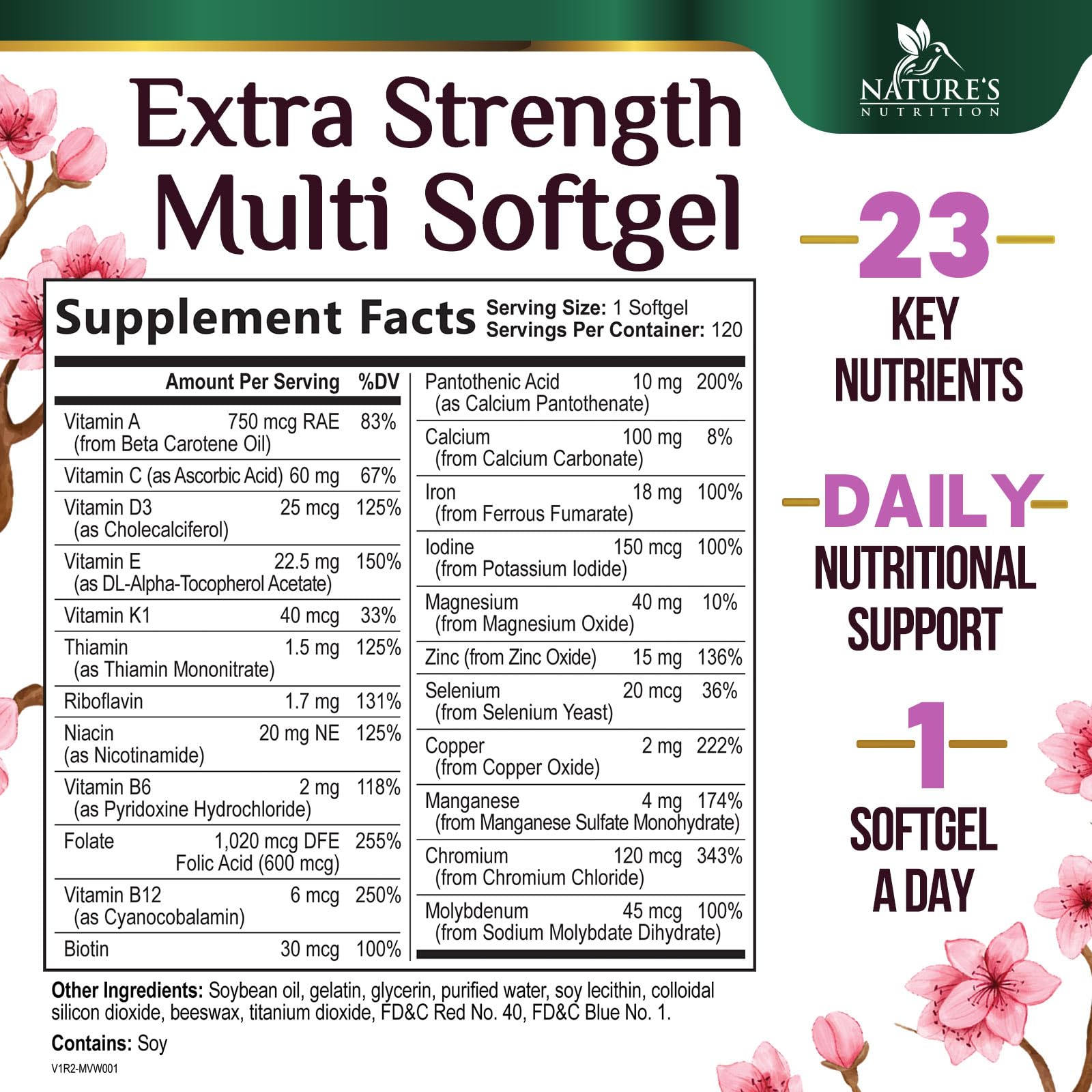 Suplementos alimenticios de multivitaminas para mujeres