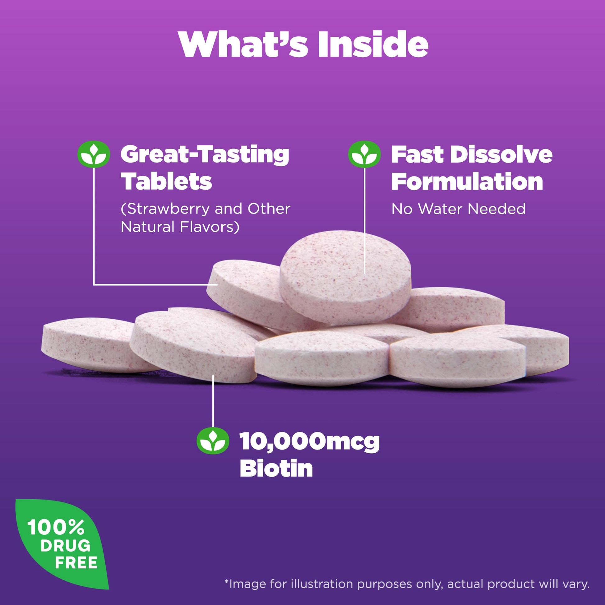 Suplementos Natrol vitamina B12 y biotina para belleza y energía